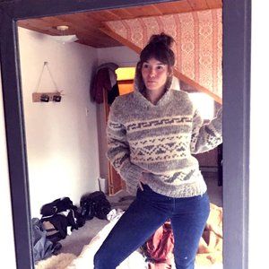Chunky cowichan sweater